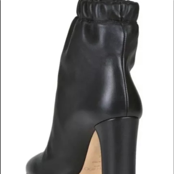 Jimmy Choo marva 85 women Boots booties soft napa leather JC Logo 36 1/2 NWT - Picture 4 of 12